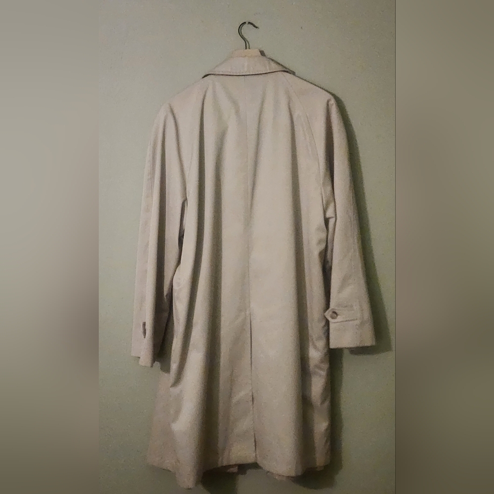 Stormport Vintage Tan Trench Coat Jacket With Soft Interior Liner Size 4… - Picture 2 of 16